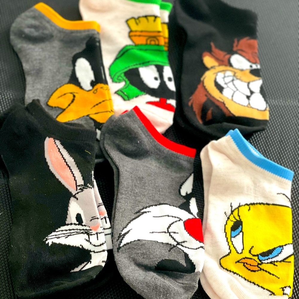 Warner Brothers Character Socks 6pk